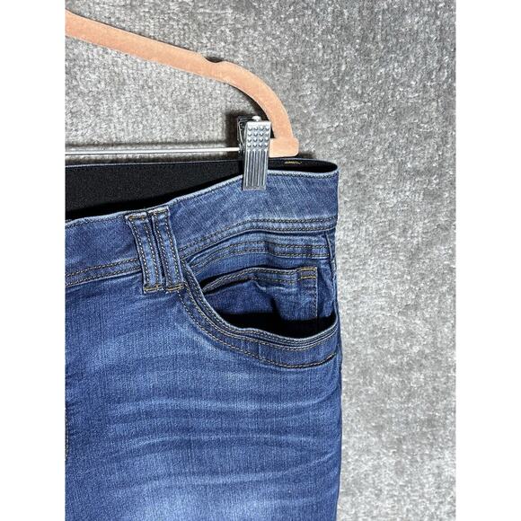Democracy AB Technology Skinny Jeans Womens Size 16 Blue Denim Stretch Pockets - Picture 6 of 10